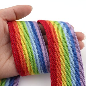 Strap webbing 1.5" cotton/polyester webbing soft ribbon 7 color cotton webbing for Handbag Strap Webbing Belt Strap Webbing Bag strap image 8