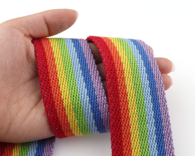 Strap webbing 1.5" cotton/polyester webbing soft ribbon 7 color cotton webbing for Handbag Strap Webbing Belt Strap Webbing Bag strap image 8