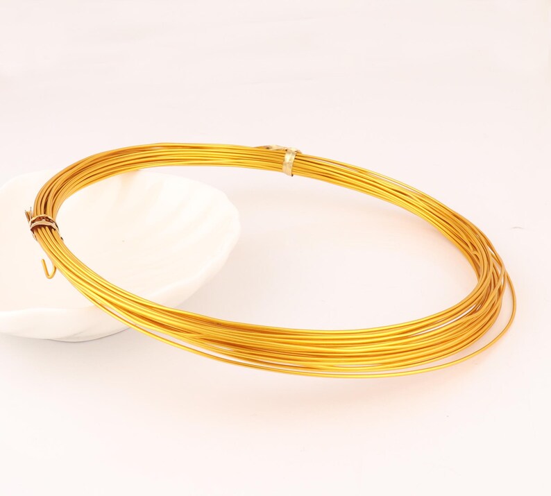 18 Gauge Aluminum Wire 1.0 mm Gold Fuchsia color Beading Jewelry Making Cord Wire 306090120 Ft