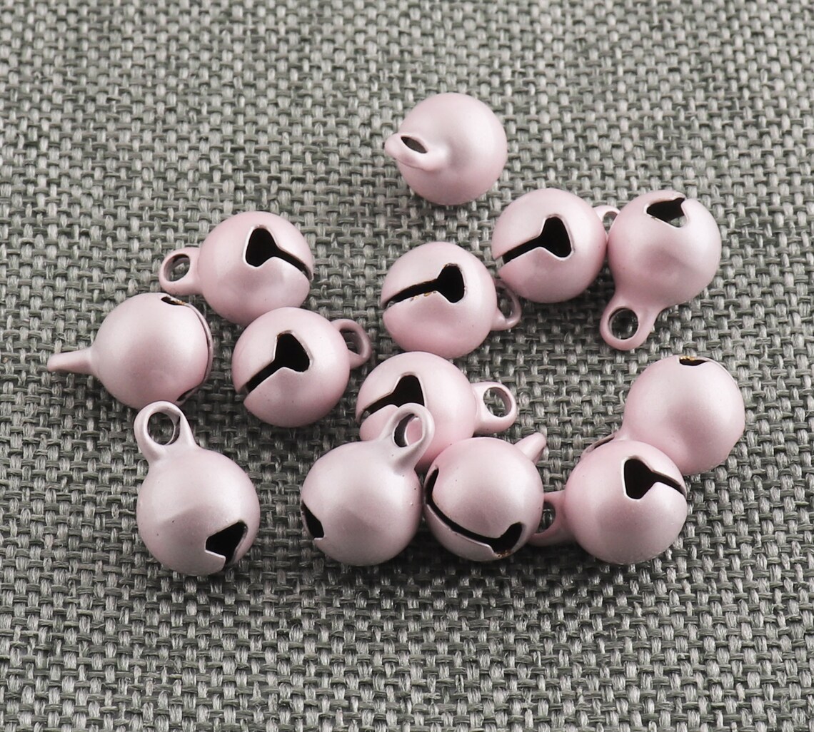 Jingle Bell Small Bells Light Pink Metal Round Bells 8mm Sound | Etsy