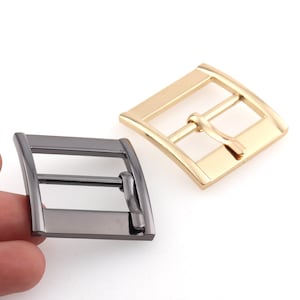 Center Bar Buckle Pin Buckle Buckle Fasteners Gold/Gun black Belt Buckles 1&quot; Strap Buckles For Belt Bag Luggage Shoes Clothing DIY