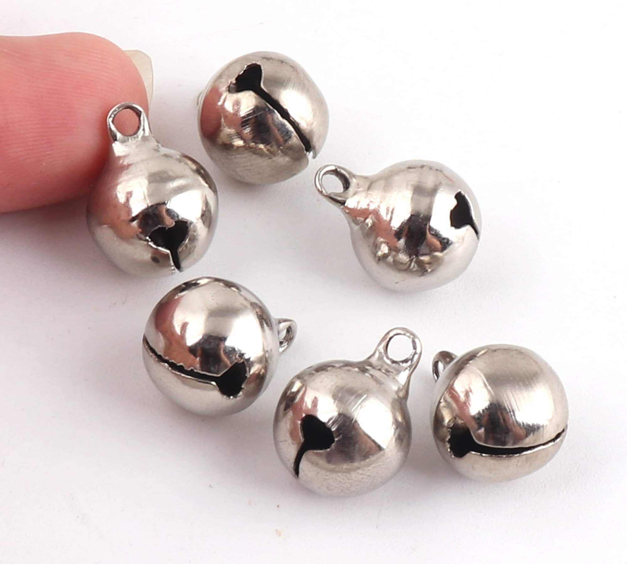 20 Pcs Mini Bells Vintage Necklace Charms Jewelry Making Silver Bracelets  Child Christmas - AliExpress