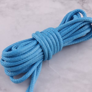 Weaving Cord Wax Polyester Cord Top Quality Korean Rope 2mm Blue String Beading Cord Jewelry Making Knotting Cords String Thread Jewelry
