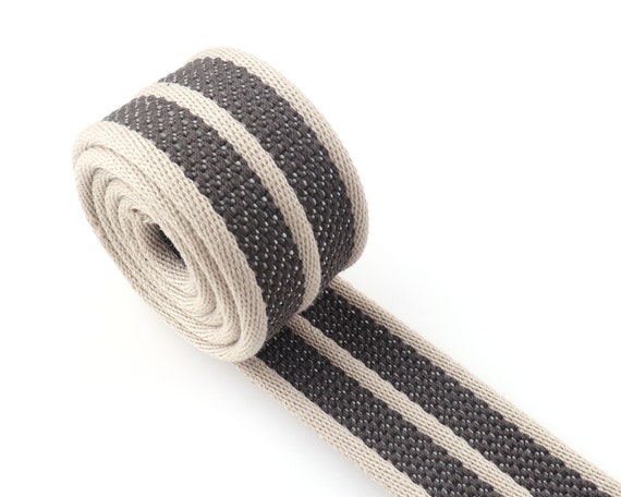 Cotton Webbing 1.5 Gray Strap Webbing Canvas/ Polyester Webbing Heavy Duty  Webbing for Purse/shoulder Bag/key Fob 