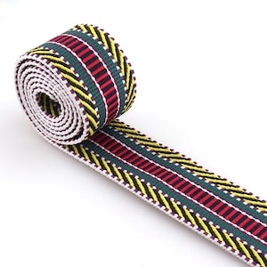Webbing Heavy Duty Jacquard Webbing Ethnic Webbing 1 1/2 Woven Trim Border Embroidered Ribbon For Purse Strap Lanyard Clothing Accessories A