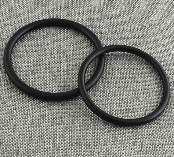 Black O Ring Non Welded 45/51mm Metal Orings Open Round Etsy