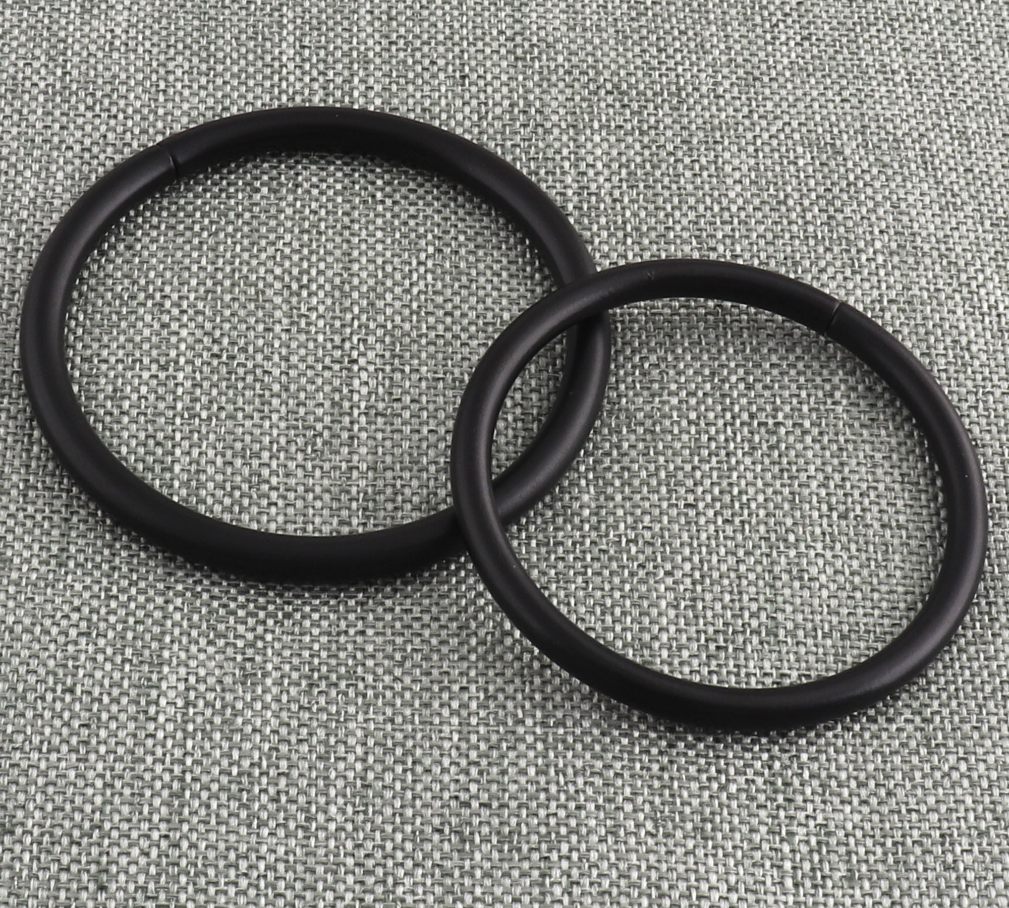 Black O Ring Non Welded 45/51mm Metal Orings Open Round Etsy