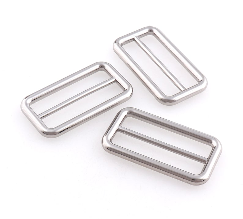 1 Dozen Silver Adjuster Buckle Metal Slide Buckle Adjuster Etsy