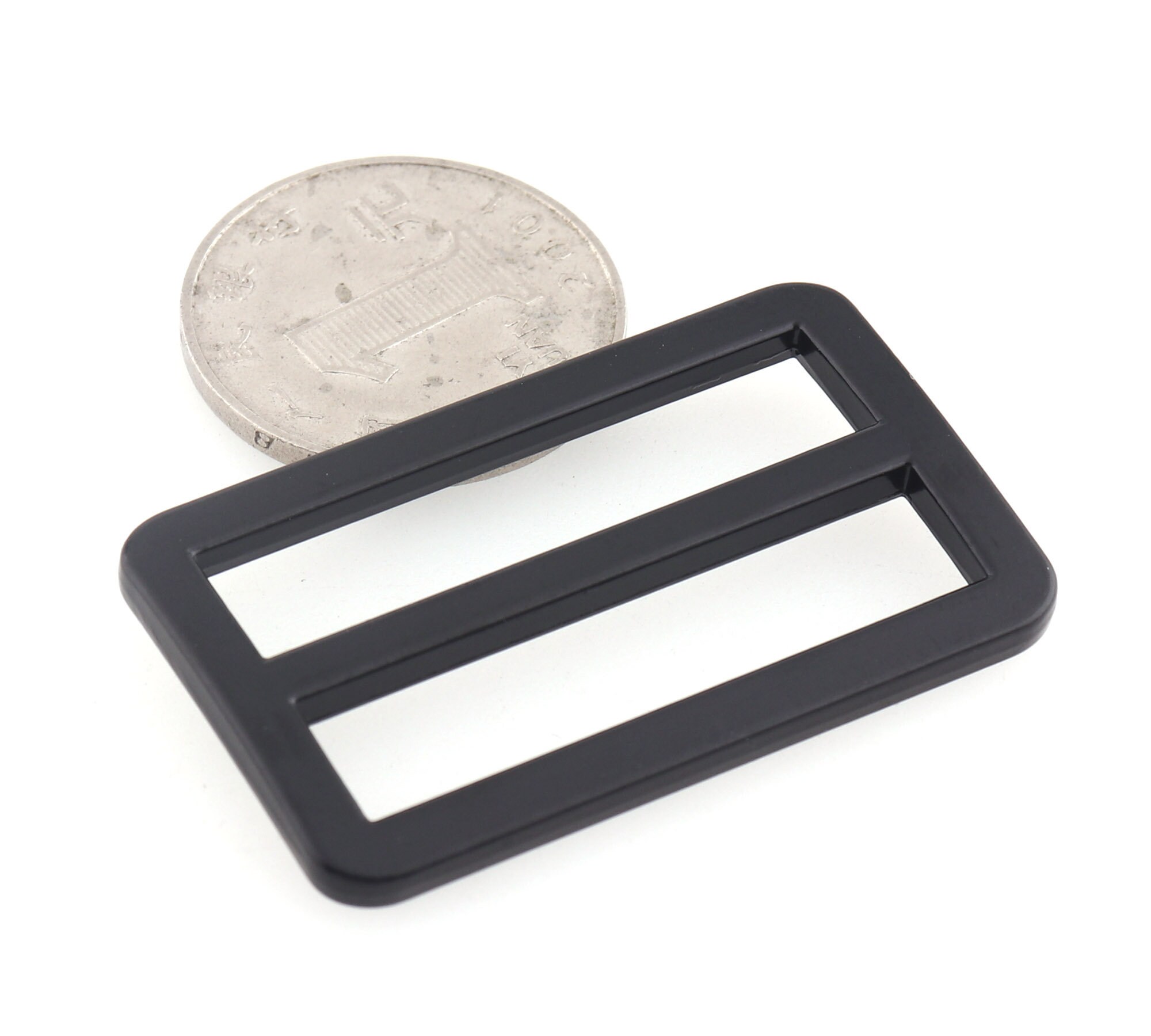 8 Fibbie Piatte Scorrevoli In Metallo Nero Per Cinghie, Cinture In Pelle E Progetti Fai Da Te – 1.8 X 1.1 X 0.14 Pollici