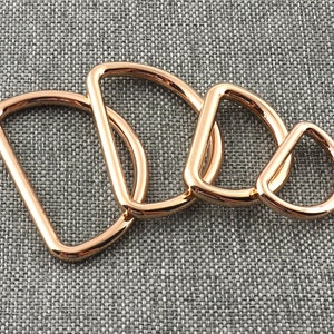 Multi size-Gold D Rings Dee Buckle Metal D Rings Handle Loops FOR Sewing Leathercarft bag hardware-10pcs