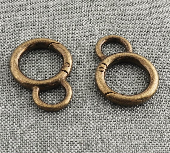 30 Anelli A Molla Per Portachiavi - Metallici, 28 Mm, Per Zaini, Borse E Fai-Da-Te - Foto 13