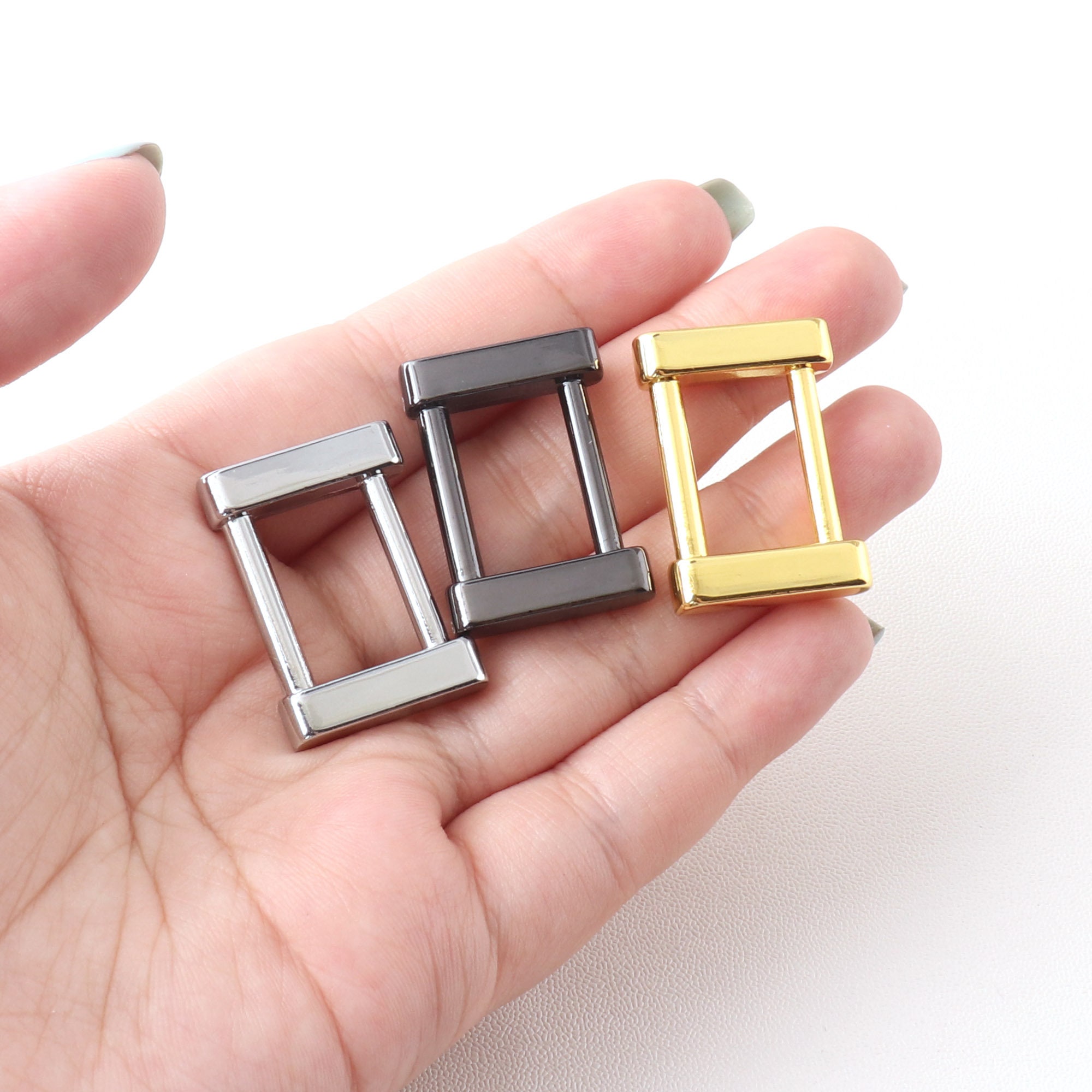 Square Ring Metal Rectangle D Buckle 3/4
