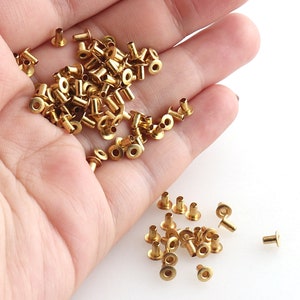 Grommets Metal Eyelets 1mm Gold Color Super Tiny Mini Eyelet 300pcs Doll Clothes Shoes Lacing Fastening Sewing Craft Supply Bead Cores