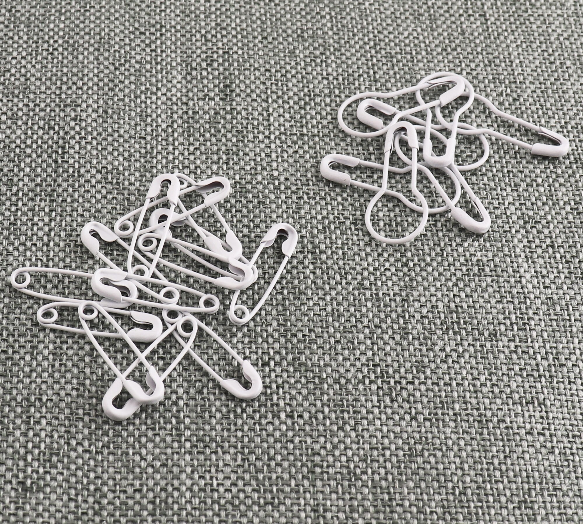 White Safety Pins Bulb Shaped Pins Kilt Pins Mini Bulk Safety Etsy