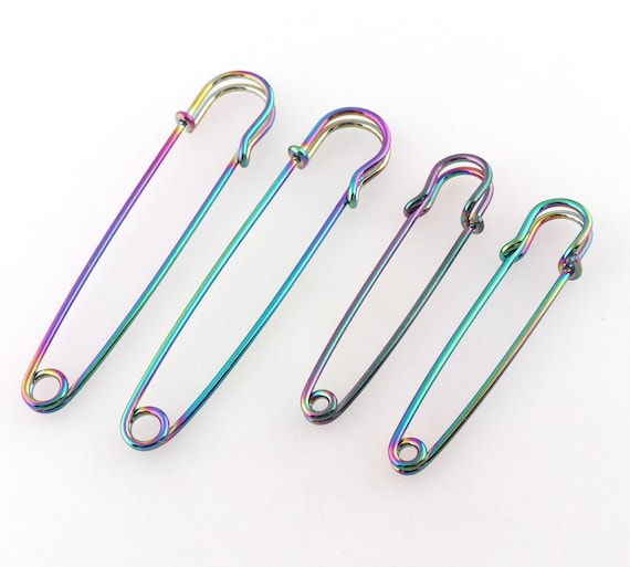 6pcs Rainbow Safety Pins, Large Safety Pin, Giant Safety Pins