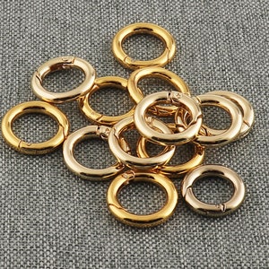 Klamry O-Ring ze sprężyną bramową, klipsy, karabińczyki 1/2&quot; do torebek, okrągłe haki zatrzaskowe, karabińczyki do toreb, odzieży, tworzenia biżuterii