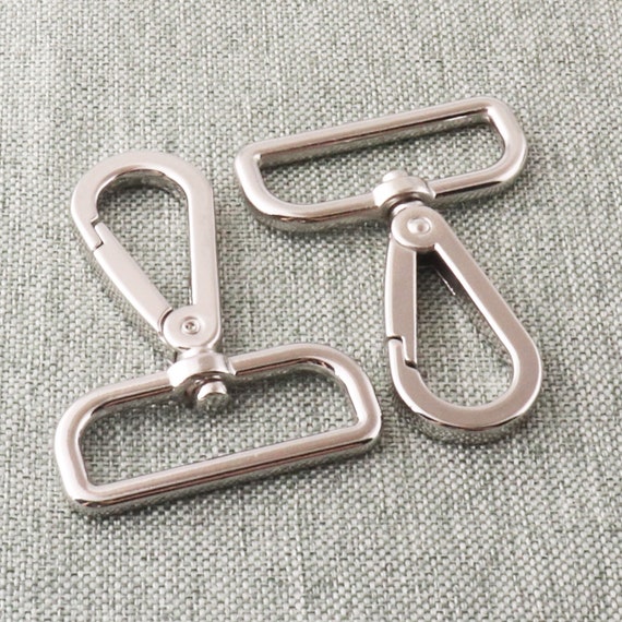 Swivel Clasp Swivel Silver Snap Hook 39mm 1.5 Large Lobster Clasp Push Gate Snap  Hook Spring Clasp Metal Dog Leash Hook Purse Notions-2pcs -  Canada