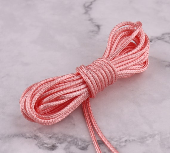 Weaving Cord Korean Rope Wax Polyester Cord Top Quality 1.5mm Pink String  Beading Cord Jewelry Making Knotting Cords String Thread Jewelry 