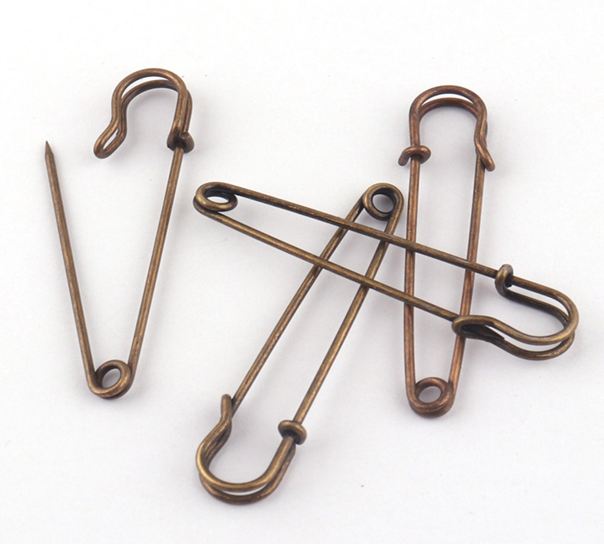 Silver Safety Pins Size 2 - 1.5 inch 144 Pieces Premium Quality