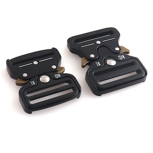 Heavy Duty 1.5” Belt Buckle Adjustable  Belt Buckle Flat Metal Side Release Buckle For Purses Making Webbing Leathercarft