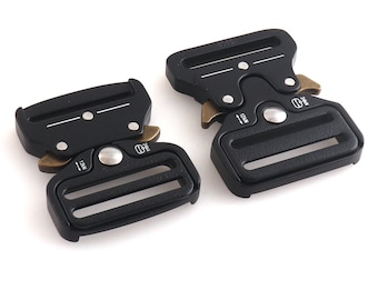 Heavy Duty 1.5” Belt Buckle Adjustable  Belt Buckle Flat Metal Side Release Buckle For Purses Making Webbing Leathercarft