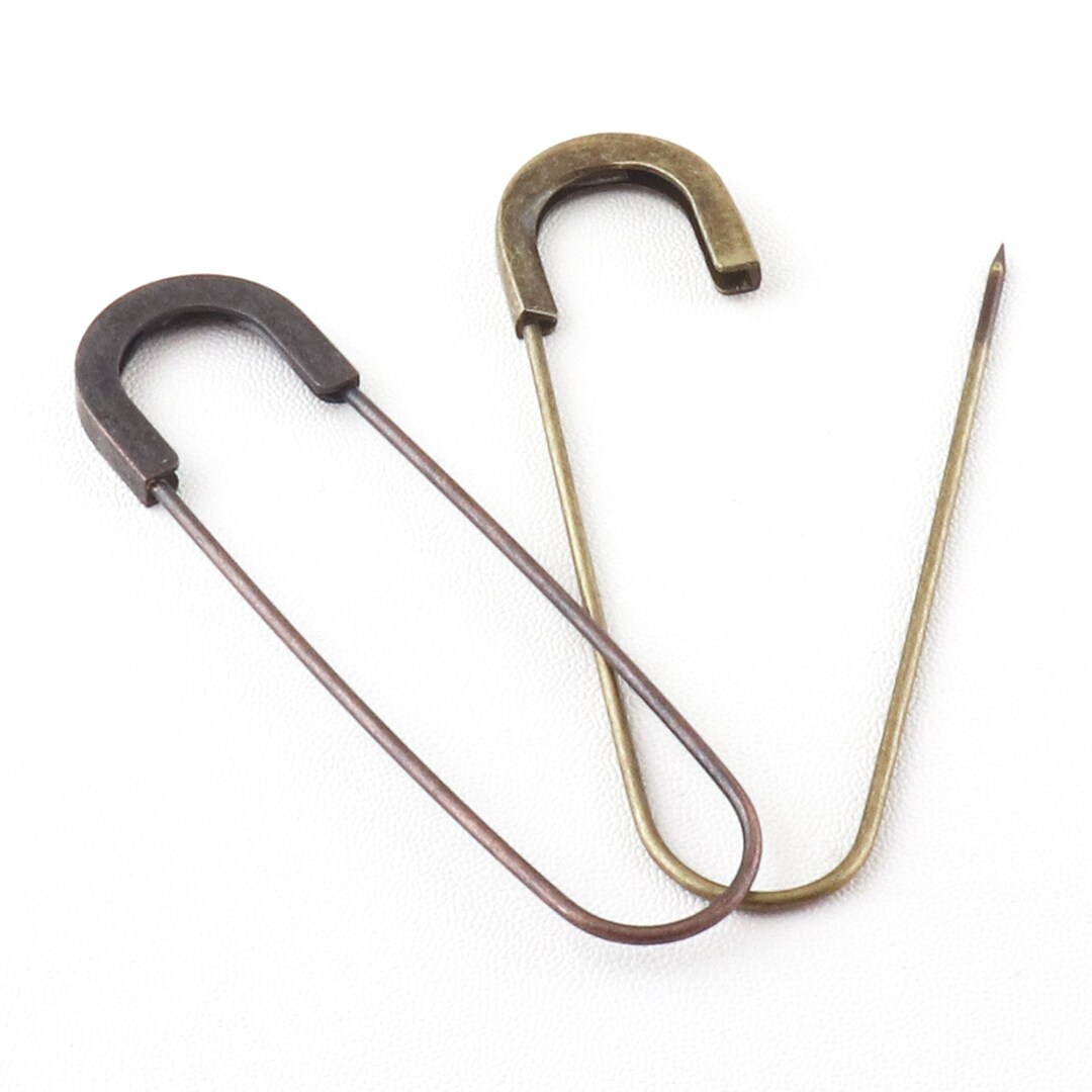 Extra Large 80mm Antique Brass/copper Safety Pins Kilt Pins Brooch for