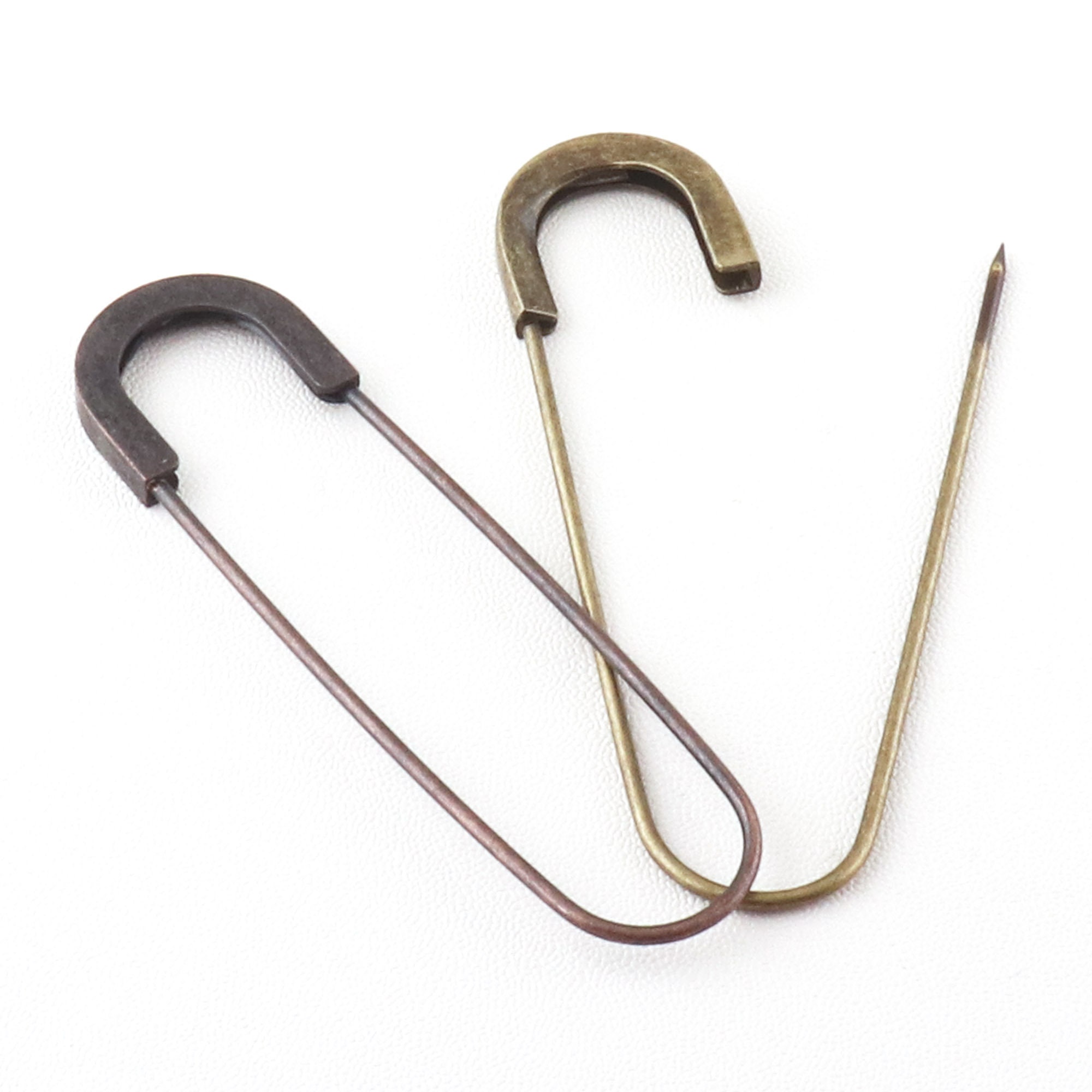 Extra Large Safety Pins Oversized Safety Pins Brooch Jumbo Horse Blanket  Pins Metal Stitch Markers Sewing Pins-2pcs 