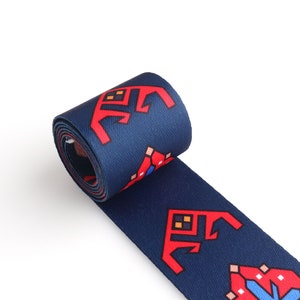Cotton webbing-2&quot; Colorful Webbing Chinese design heavy duty Cotton polyester Ribbon DIY Strap Garment bag Accessories