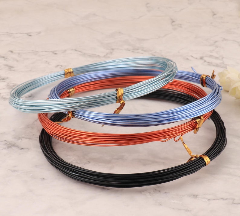 -10-15-20-25 m 1.0 mm colorful color metal craft line jewelry making DIY Aluminum wire 18 Gauge