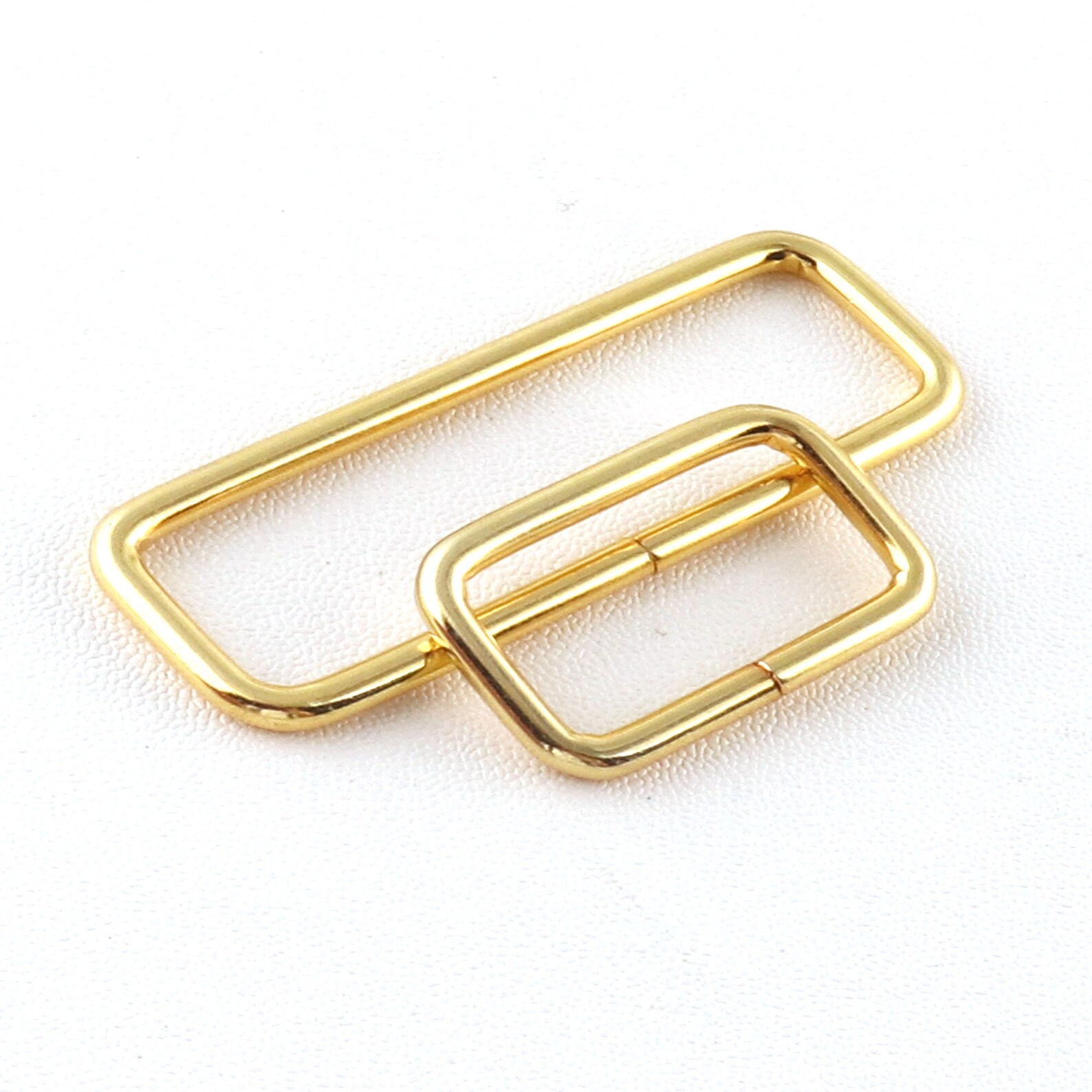 Rectangle Ring Metal 1&2 Gold Loops Belt Slider | Etsy