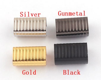 3/4''(20mm) Ribbon Ends Clamps Fasteners Clasps Pinch Crimp Clamp Cord Ends Cap Findings For Leather Lanyard Strap Jewelry Making-20/50pcs