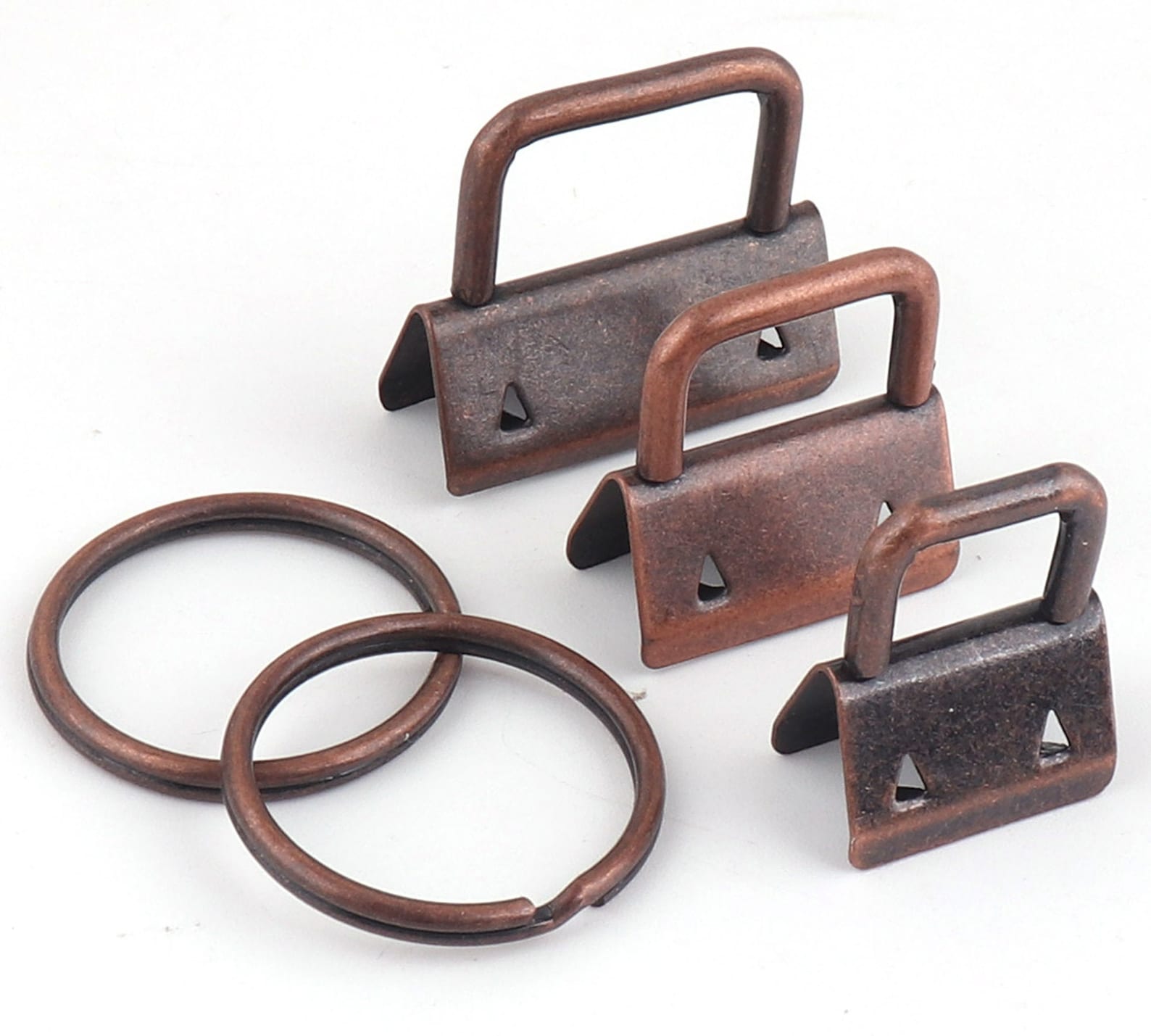 2032mm Key Fob Hardware Sets Red Copper Key Fob Hardware With Etsy