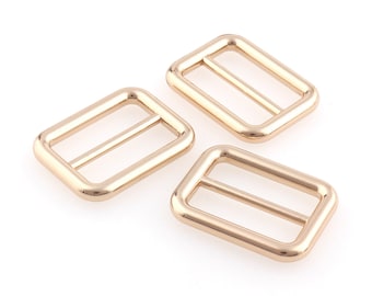 Pulsante Tri Glide 1 "fibbia scorrevole interna regolabile Fibbia per cintura in oro chiaro Fibbia per cinturino Borsa hardware Borsa con fibbia Fibbia per borsa Fibbia per cinghie 1DZ