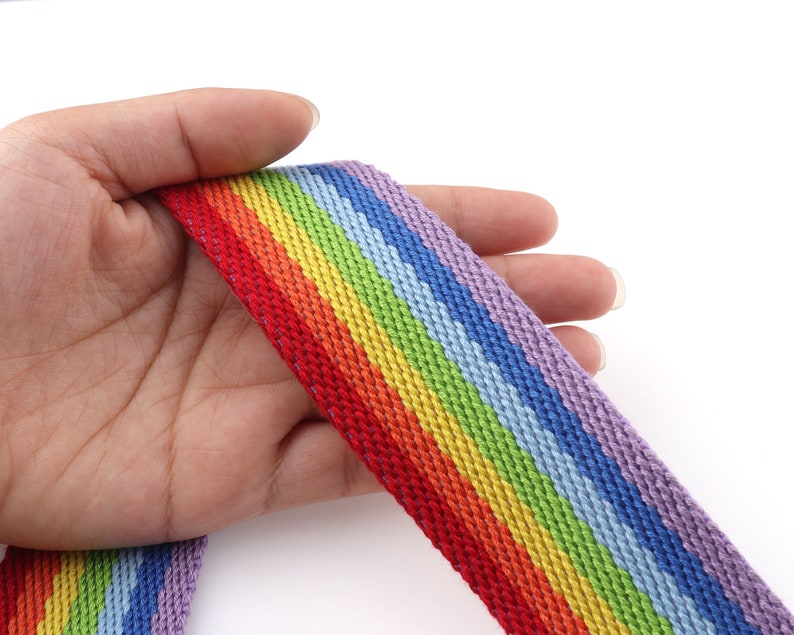 Strap webbing 1.5" cotton/polyester webbing soft ribbon 7 color cotton webbing for Handbag Strap Webbing Belt Strap Webbing Bag strap image 7