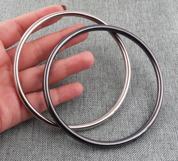 O Ring 9cm Silver/gunmetal Metal Extra Large O Ring Gate Hook Purse Rings  Bag Strap O Buckle Handbag Handles Link Connector Rings-2pcs -  Finland