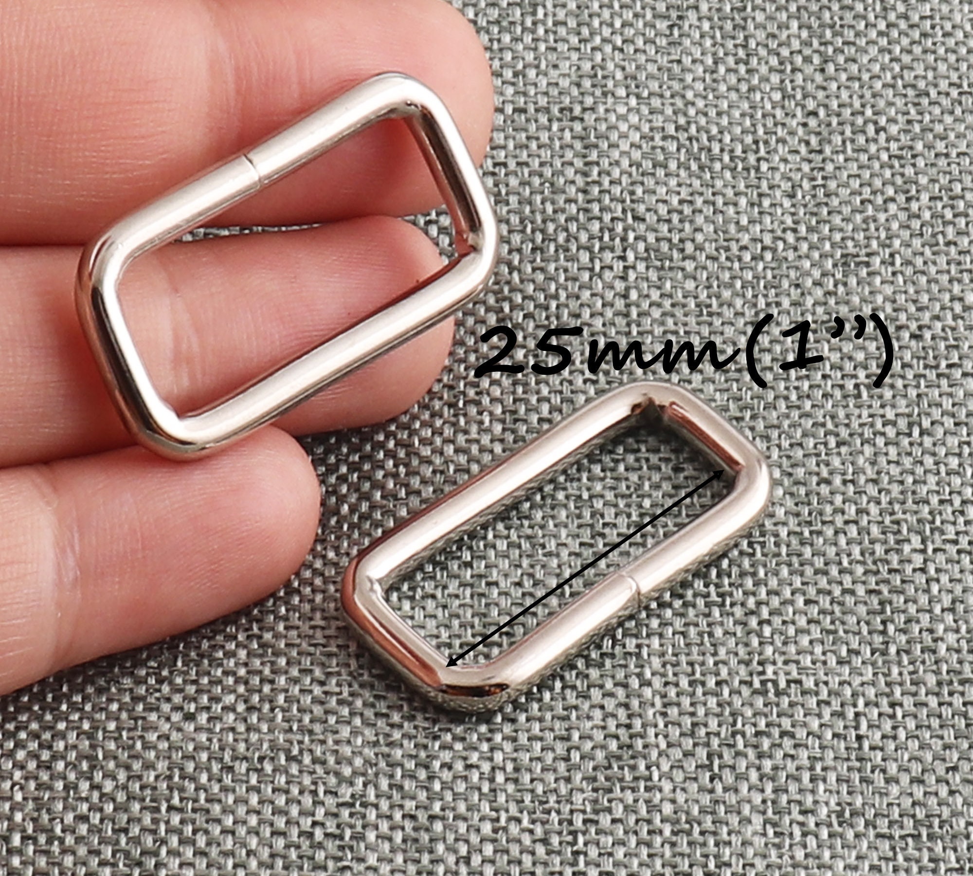 20 Anneaux Métalliques D 25mm - Argent | Pour Sangles, Colliers Et équipements