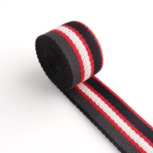 Gurtband Baumwolle Gurtband Taschengurt gestreifte Gurtbänder 1,5 &quot;schweres weiches Gurtband für Geldbörse Tasche, Hundehalsband, Taschengürtel, gewebter Gürtel, Stroh Borte