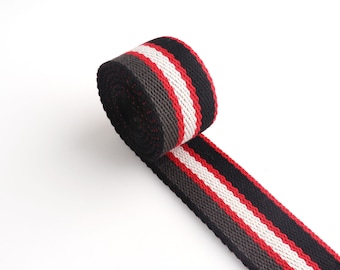 Strap webbing cotton webbing bag strap striped webbings 1.5"heavy duty soft webbing for Purse Bag, Dog Collar,Bag Belt,Woven Belt,Straw Trim