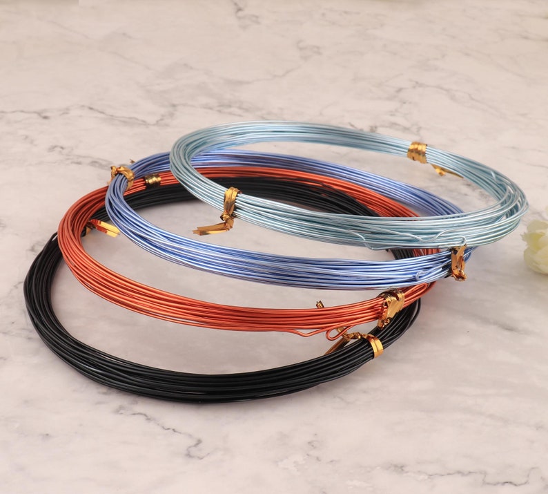 -10-15-20-25 m 1.0 mm colorful color metal craft line jewelry making DIY Aluminum wire 18 Gauge