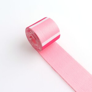 Soft Smooth Webbing with pink Singelband,1.5&quot; (38mm)Purse Leash Straps for Key Fobs, By the yard