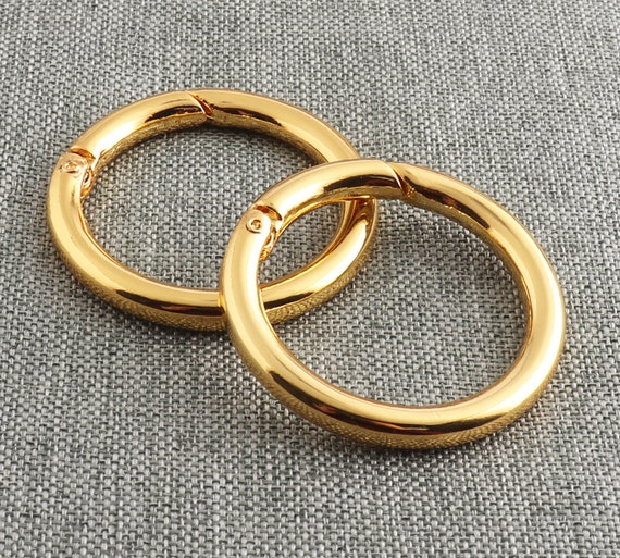 2 Moschettoni A Scatto Rotondi Con Molla - Diametro 38mm - Per Portachiavi, Zaini O Attrezzatura - Foto 13