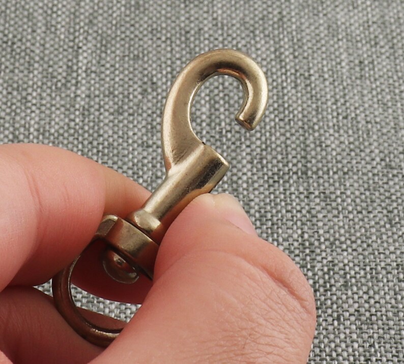 Brass Swivel Clip Vintage Leash Clip Brass Spring Clip Spring Etsy