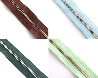Zipper By The Meter DIY Project Nylon Zipper Rolls Closed End Zipper Sewing Accessories Tooth Width 6mm Continuous Zipper Tape