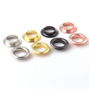 Grommets Eyelets for Canvas Clothes and Leather Craft 18mm Washer Self Backing Rose gold Bead Cores Large Round Grommet Hole Eyelets-20sets