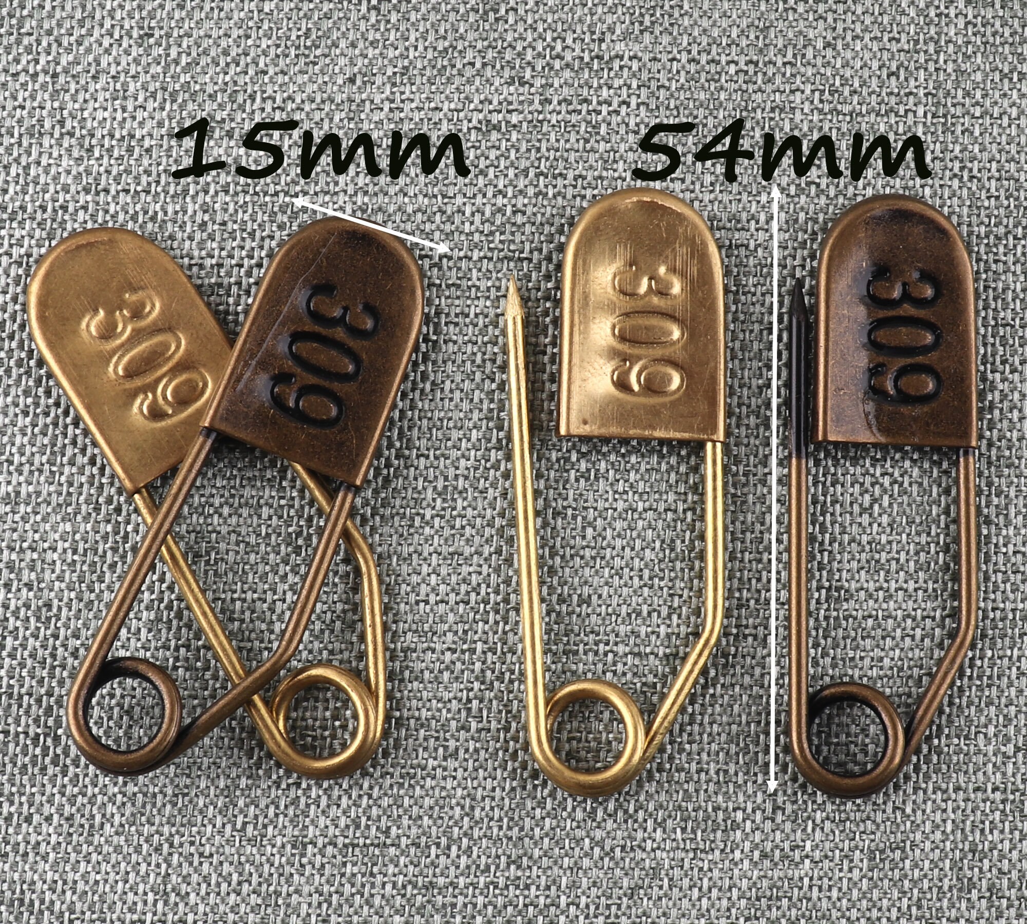 Safety Pins Laundry Safety Pins ID Tags Vintage Brooch Sewing Etsy UK