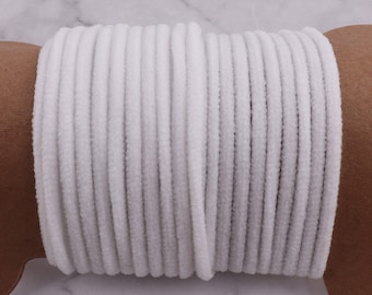 Round Elastic Cord 2.5mm Elastic cord Stretch Drawstring Elastic String For Elastic Band Homemade rubber craft project Bracelet String beads