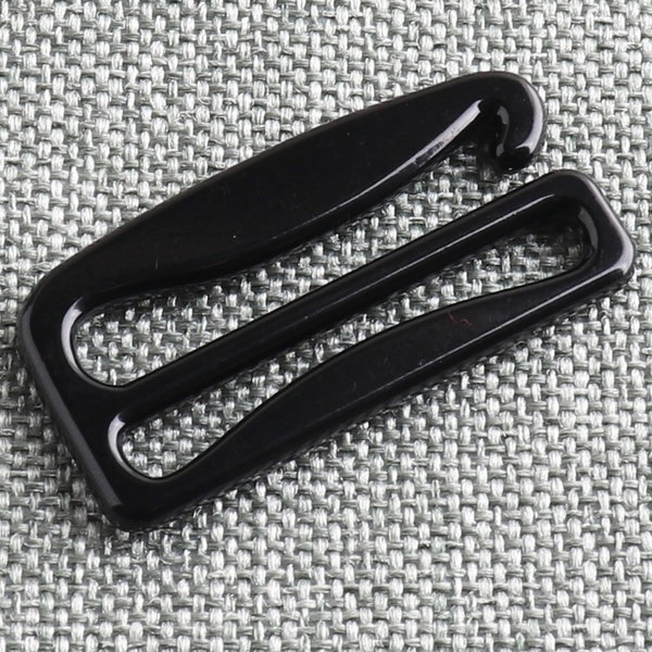 G Hook Bra Hooks Black 30mm Bra Sliders G Hook Buckle Bra Strap Slider Hook Handbag Strap Webbing Slide Buckle Garment accessories-6pcs