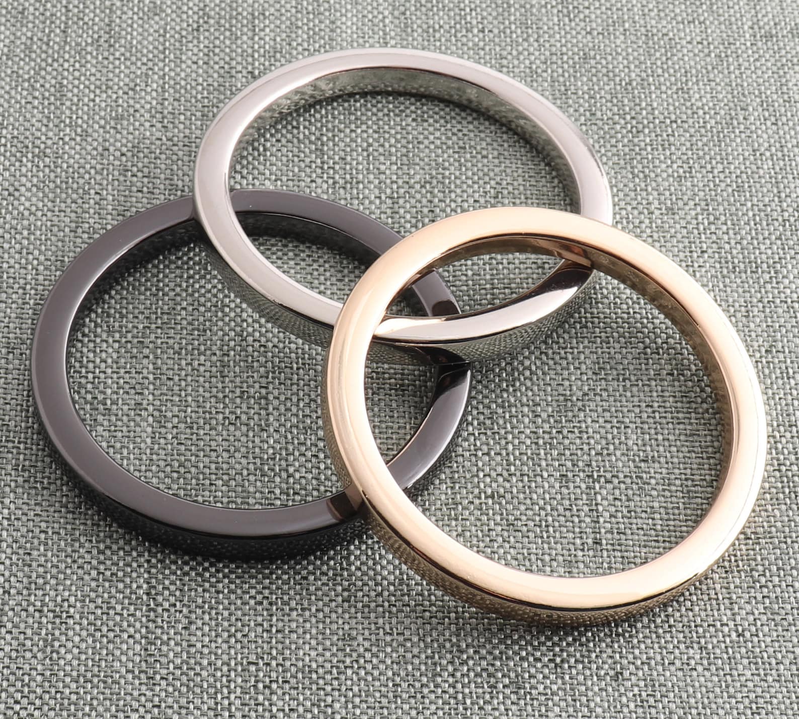 O Buckle Flat O Ring 2 Inch Metal O Rings Gold/silver/gunmetal Etsy