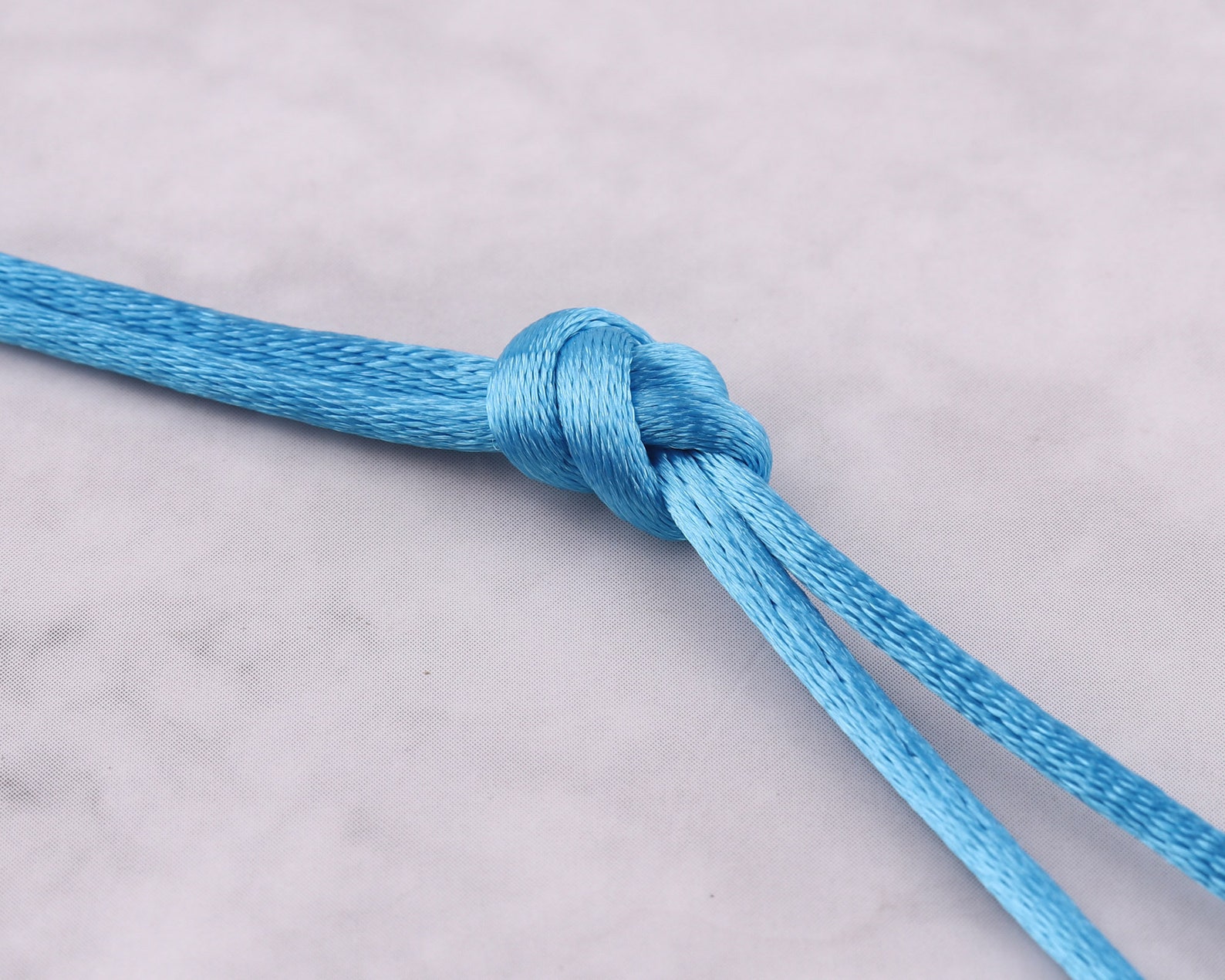 Knotting Cord Satin Cord Top Quality Nylon String 2MM Braided Rope Blue Weaving String for
