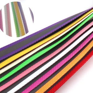 Reflective Ribbon CHOOSE YOUR COLOR Reflective Neon Webbing Tape With Reflective Stitching 3/4&quot; Garment Accessories